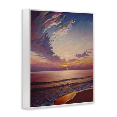  «Fabulous Sunset at Beach», estampe numérique encadrée par Svetlana Aleynikova