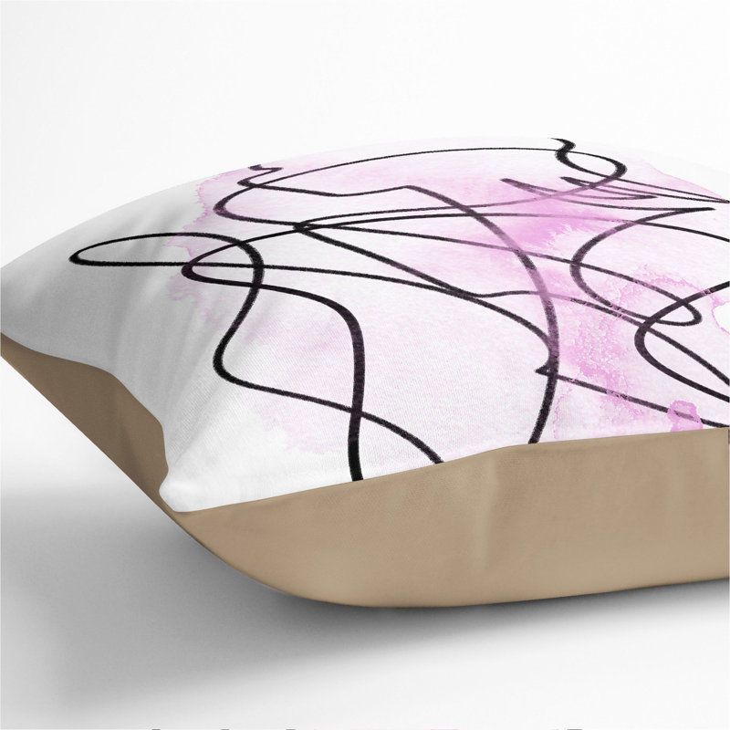 Femal Form Purple Scatter Cushion, Stone, 55cm H x 55cm W x 20cm D