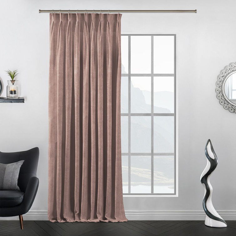 Luxury Pinch Pleat Curtain Panel - Single Drapery for Elegant Window Decor