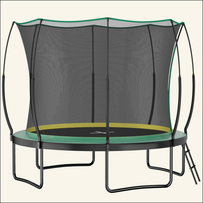 Trampoline 10 pi Springfree No Gap avec cordes élastiques, rebond silencieux et caractéristiques de sécurité améliorées