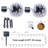 0.1' Outdoor LED Solar Powered 30 - Bulb Globe String Light-529746142