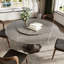 Yairi gris en pierre frittée grise avec plateau tournant en bois massif (1 table, 4 chaises, 1 table, 6 chaises)-1760175323-1760192374