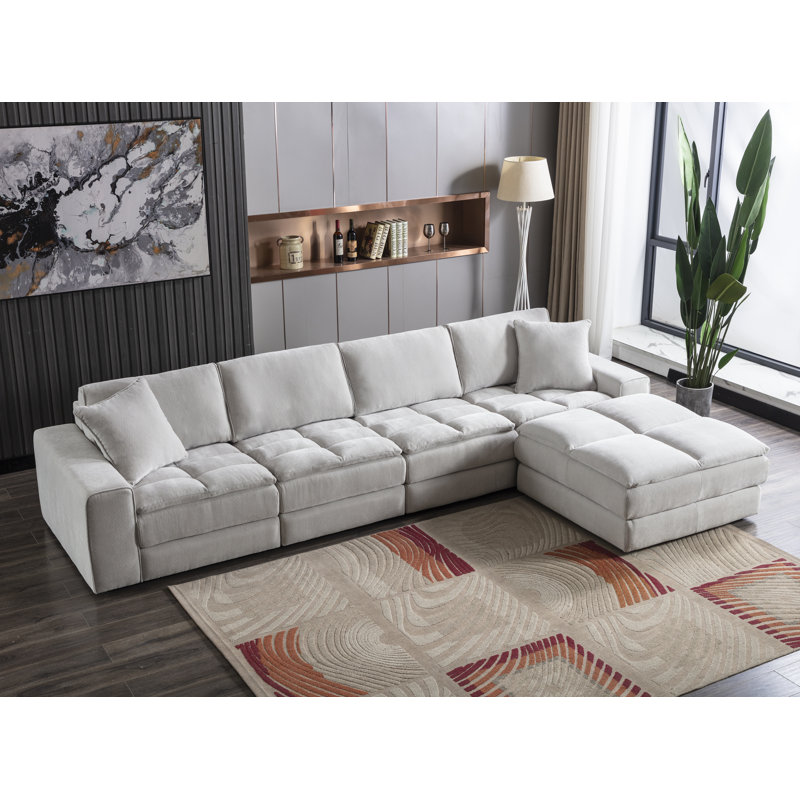 Canapé modulaire réversible de 112 po de largeur Buchanon