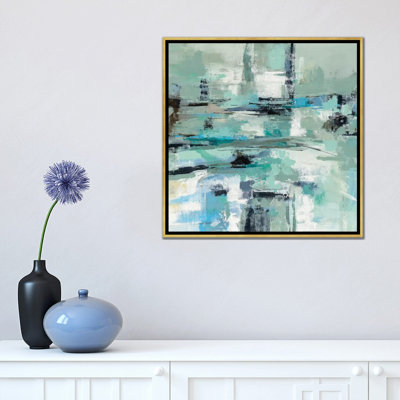 Sage Sea Foam by Silvia Vassileva - Painting