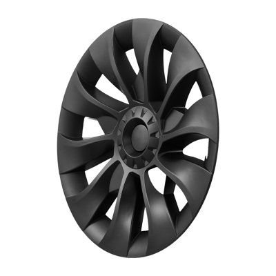 Hubcaps Wheel Covers for 2017-2023 Tesla Model 3, 18 Inch Wheel Rim Cover Hubcaps OEM Style Replacement, R18 Size Snap On Car Hub Caps, Premium 10-Spoke ABS Tire Rim Caps, Matte Black