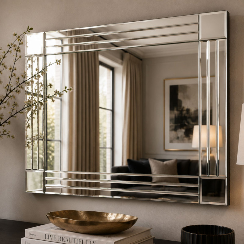 Rigoberto Rectangle Mirror, 120cm H x 80cm W