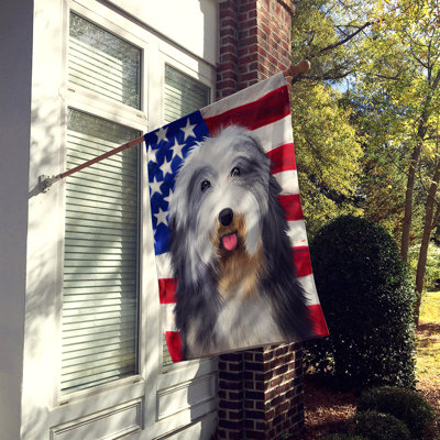 Double Sided 40'' H x 28'' W Polyester Independence Day House Flag
