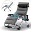 Fauteuil Halback Zero Gravity, méridienne inclinable pliante avec coussin, appui-tête 400 lb-1505217391