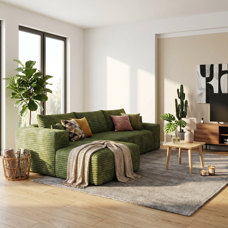 Canapé modulaire 103 po Cloud, Vert