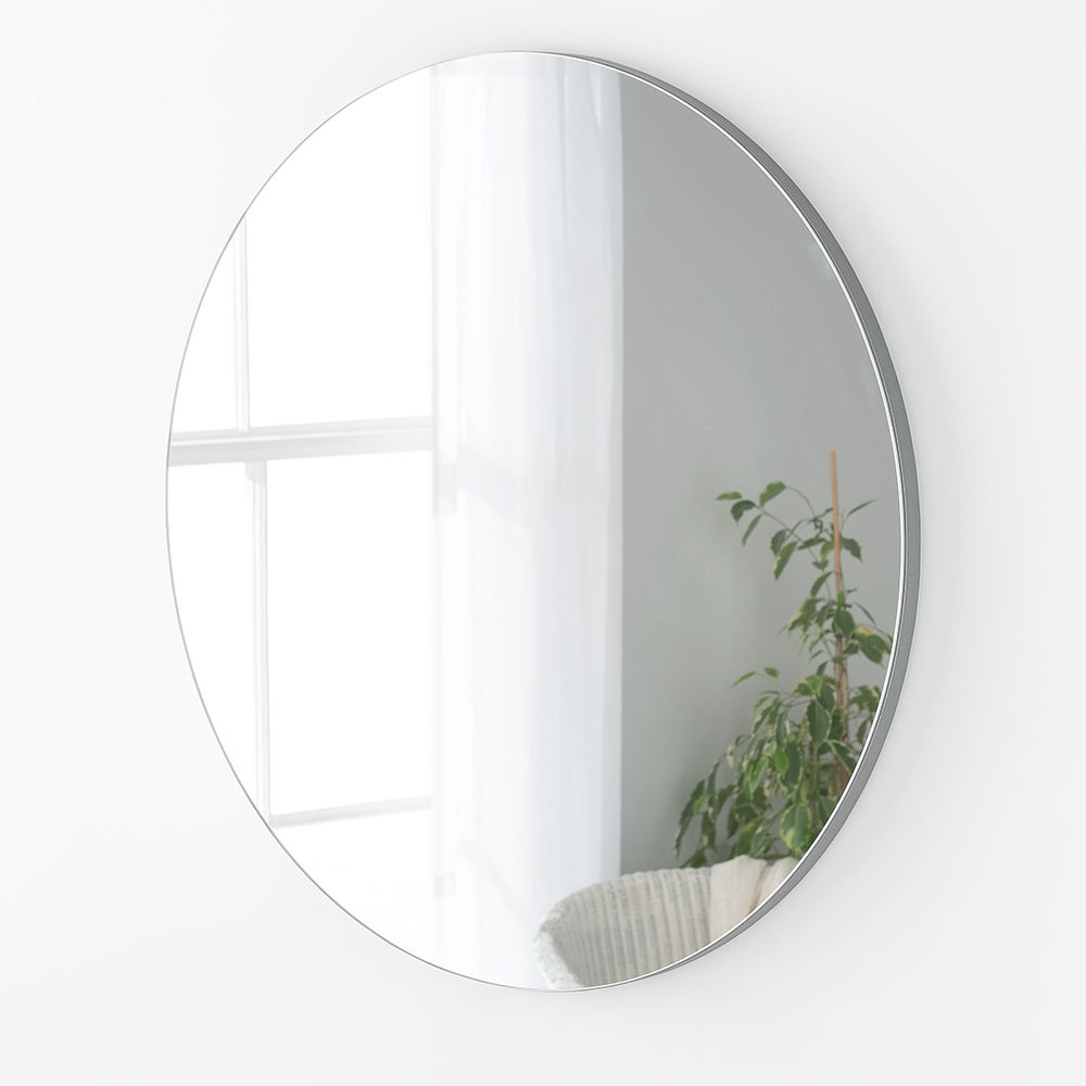 Ivoryanna Round Wood Framed Wall Mounted Accent Mirror