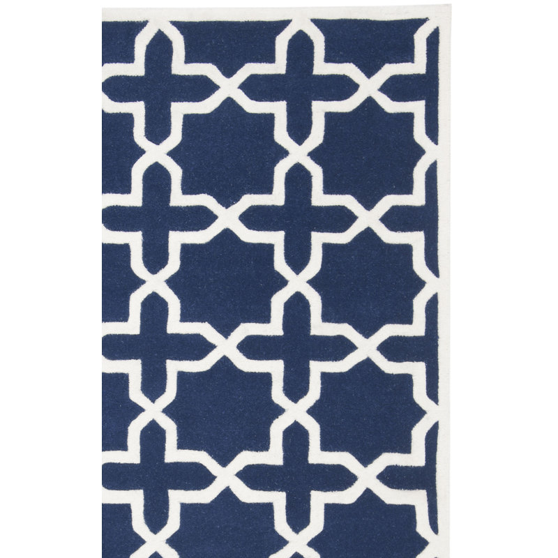 Paddy Hand Tufted Wool Geometric Rug, Square 5'