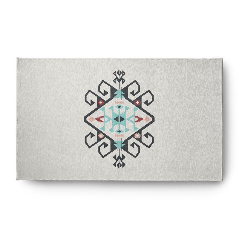 Tapis en chenille Southwest Medallion Spring, Rectangle 3 pi x 5 pi