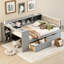 Lit plateforme en bois avec tablettes de rangement et tiroirs-1518563472-1518563473