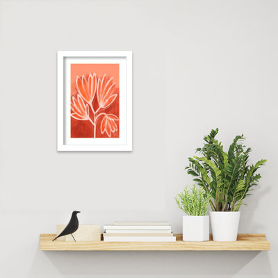 Galya "Peachy Flowers" Print by Treechild