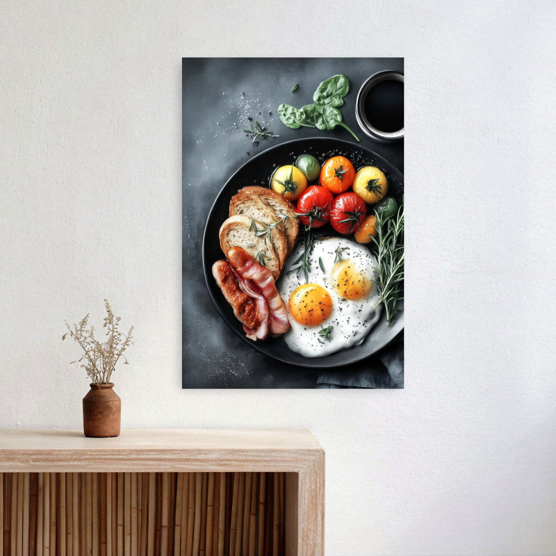 Art mural contemporain cerise, 24" H x 16" W