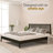 Kristoffer Premium Solid Wood Platform Bed Frame with Headboard – 800 lb Capacity, No Box Spring Needed, Fits All Mattresses-91742412-91742411