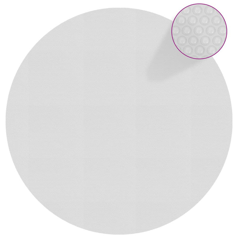 Vidaxl Floating PE Solar Pool Film 381 Cm Grey