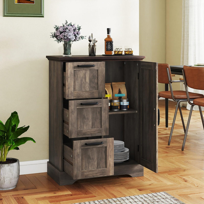 Bathroom Storage, Rustic Oak
