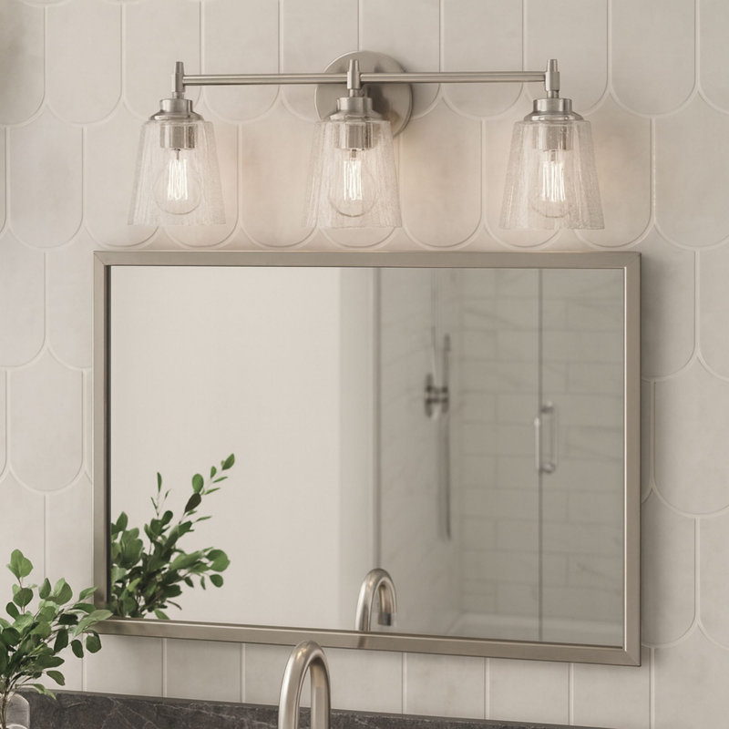 Montford 3-Light 6.25” Wide Vanity Light, Brushed Nickel