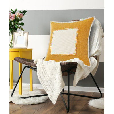  Square Cotton Pillow Cover & Insert