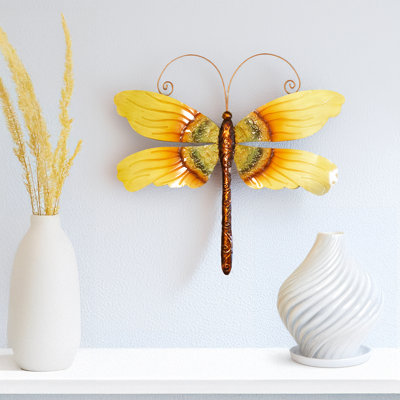 Décoration murale tournesol libellule