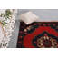 Tapis 4 x 9,7 pi, tapis antique, tapis turc, tapis tissé à plat, tapis Boho, tapis rouge luxueux, tapis rétro