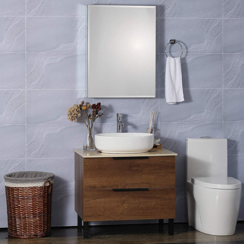 Armoire à pharmacie avec miroir et 3 tablettes Cersten W H, H 26 po x l 20 po x P 5 po
