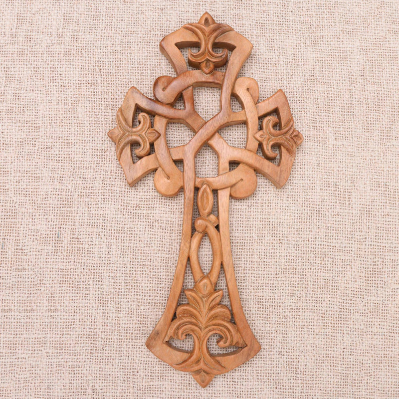 Bali Handmade Farmhouse Religious & Spiritual Wall Decor on Solid Wood