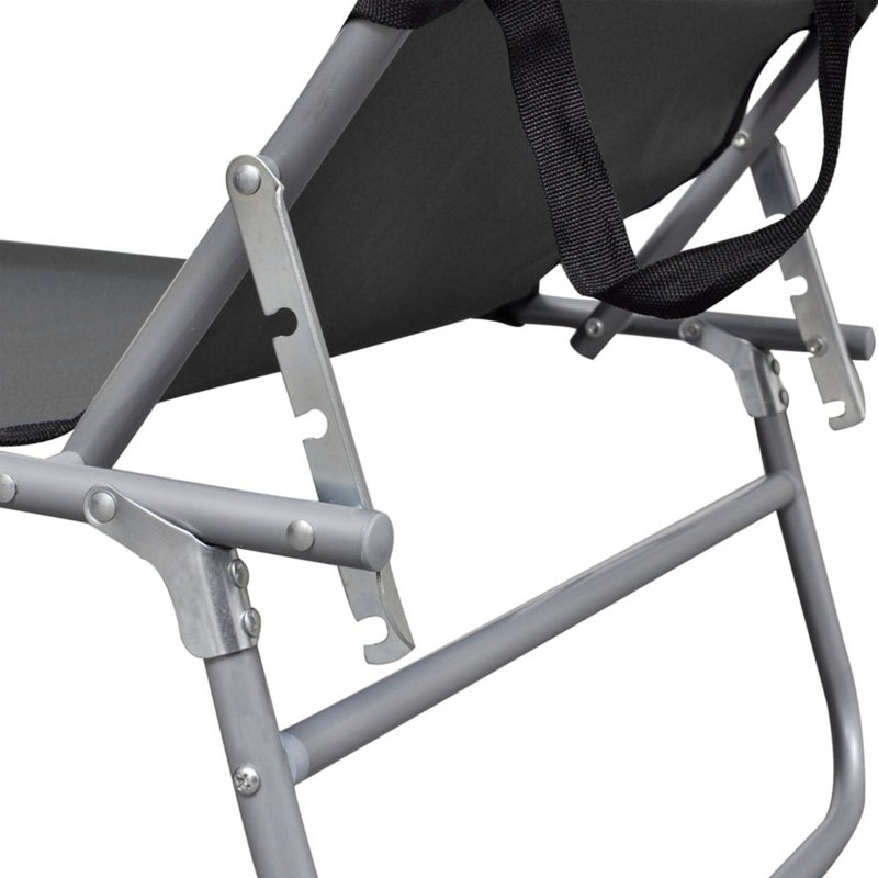 Chaise longue simple Tierra 75,4 po, gris