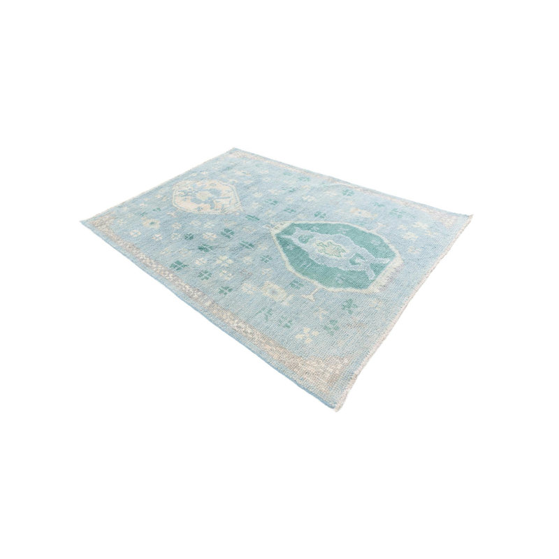 Tapis bleu clair Noack
