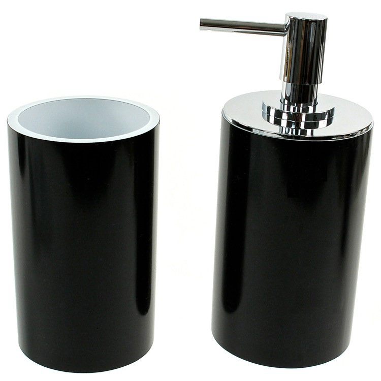 Ensemble d'accessoires de salle de bain 2 pièces Parkgate, Noir