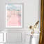 Oliver Gal Pink Pool Pastel - Diamond Dust Shadowbox Framed Wall Art-450163802-450163801