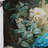 Teal Peacock Monochrome - Modern Velvet Curtain - Room Darkening - 1 Panel-107831296