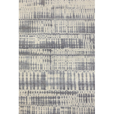 One-of-a-Kind Rectangle 9' X 12'2" New Age Area Rug Gray