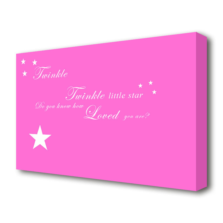 Twinkle Twinkle Little Star 1 - Wrapped Canvas Print