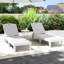 Chaise longue d'extérieur en résine (ensemble de 2)-106462805