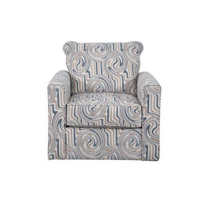 Segura Upholstered Swivel Armchair