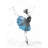 Small Blue Ballerina Canvas | Hobbies Bedroom Decor