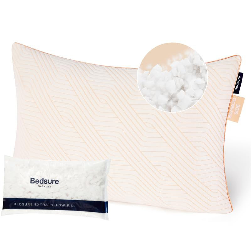 Bedsure Firm Shredded Memory Foam Pillows