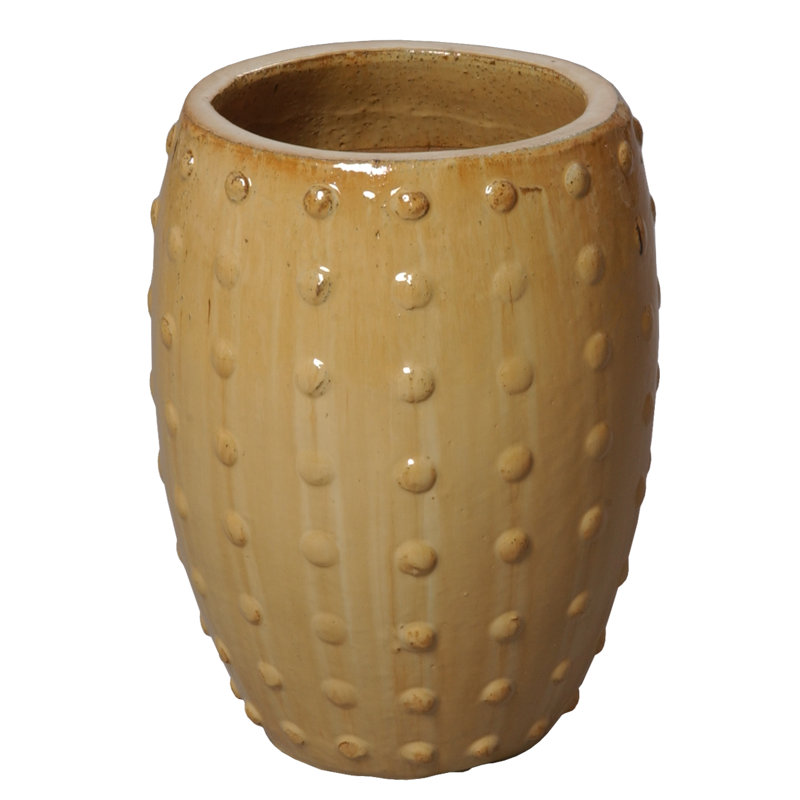 Pot de fleurs en céramique, H 26 po x l 20 po x P 20 po, Bleu