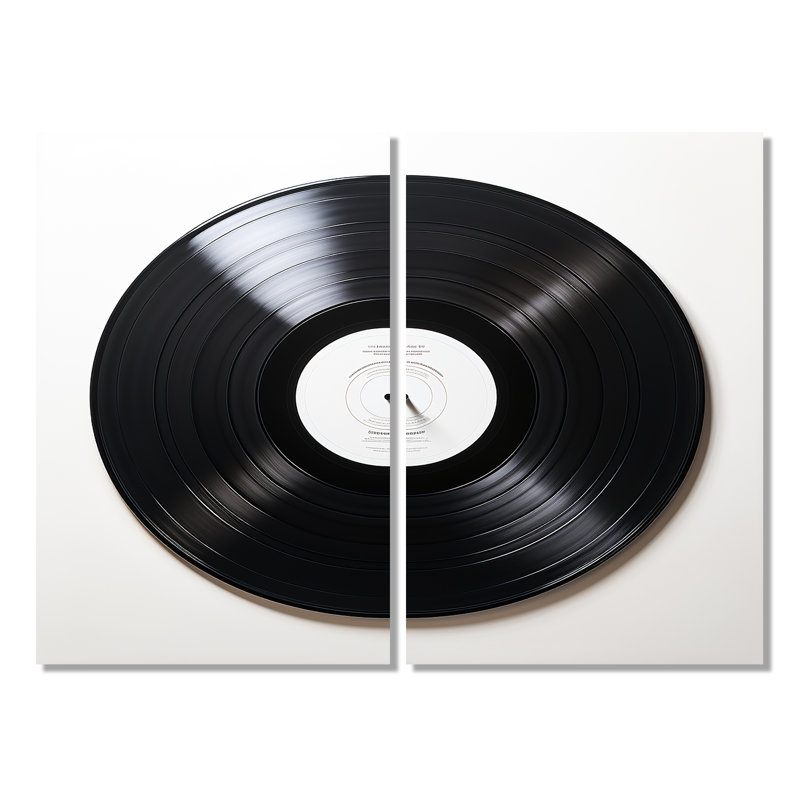 Vinyle disque vinyle Serenade I - art mural moderne, 36" H x 48" W, Wrapped Canvas, Does Not Apply