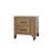 Retro Double Drawer Nightstand