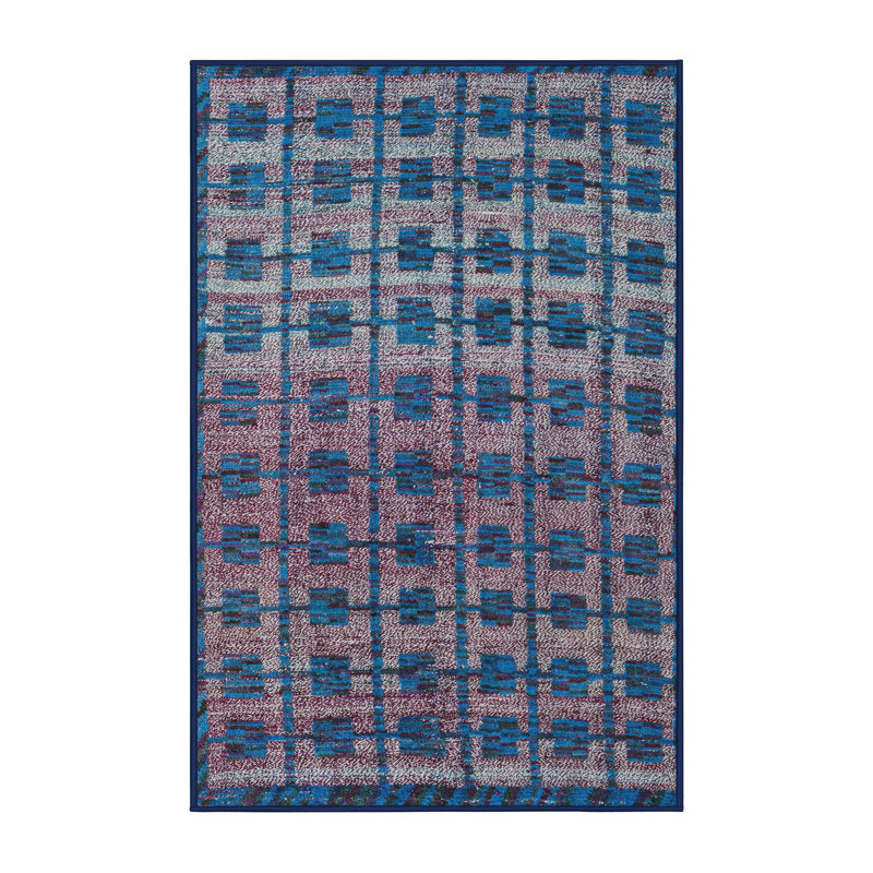 Tapis décoratif multicolore à motif abstrait, Tapis de couloir 2 pi x 5 pi