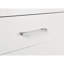 Table de chevet moderne blanc crème avec 2 armoires à tiroirs pour une chambre à coucher élégante Compartiments attrayants