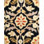 Tapis noir / beige / rouge en laine noué à la main de conception unique 8 pi 2 po x 10 pi 2 po New Age