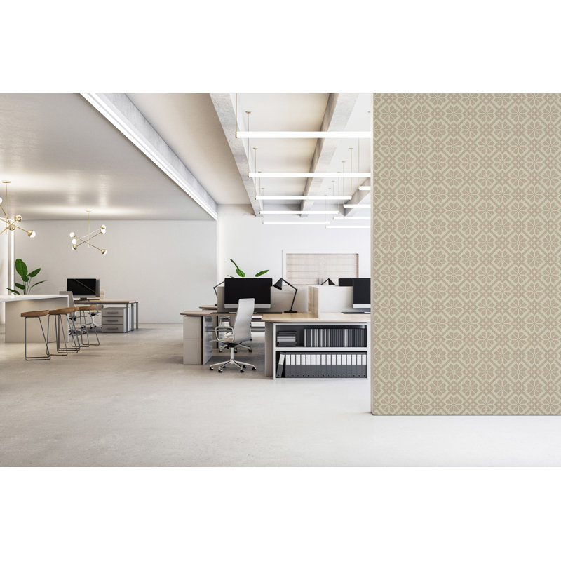 Papier peint mosaïque Villa - terre cuite délavée