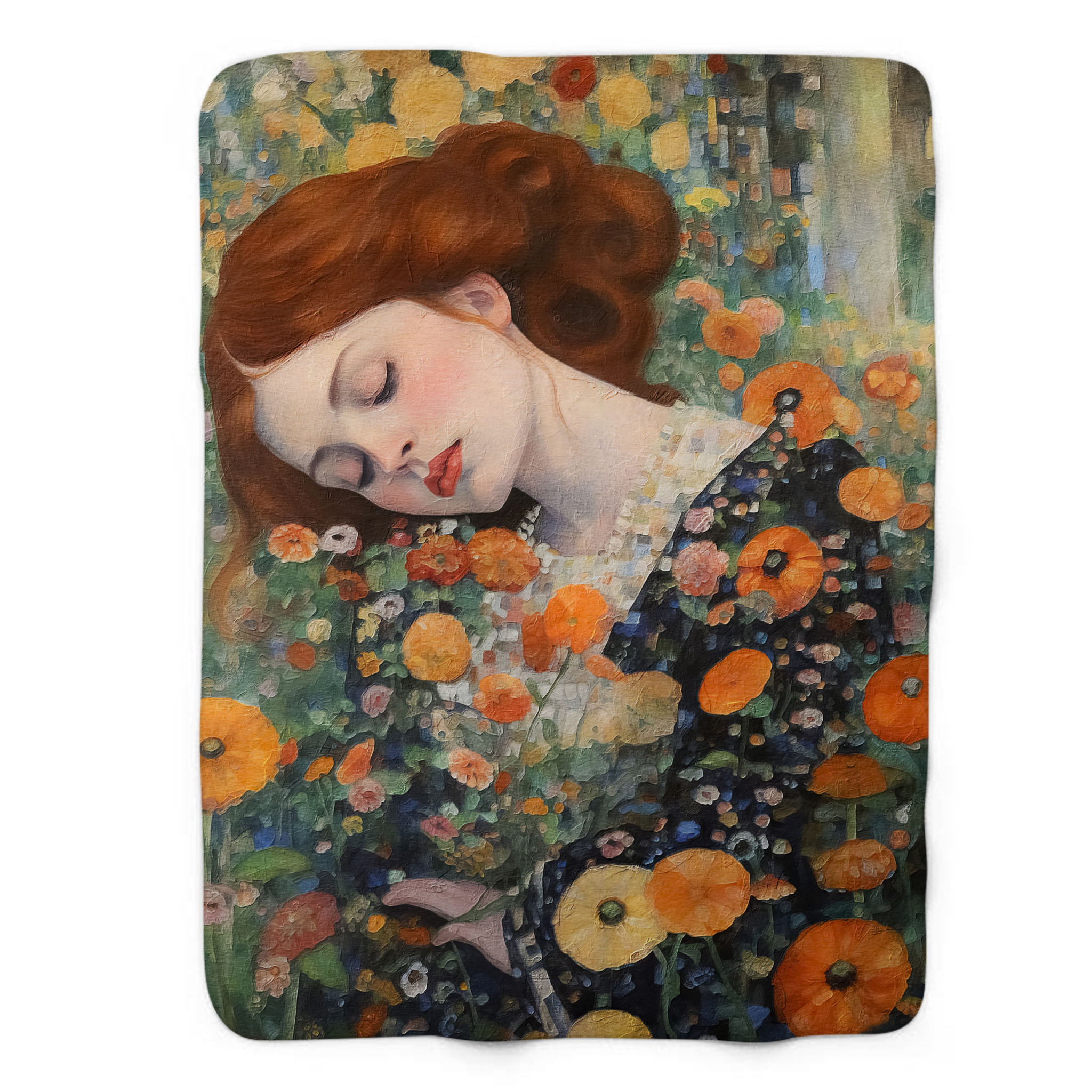 Klimt Print Pattern Blanket