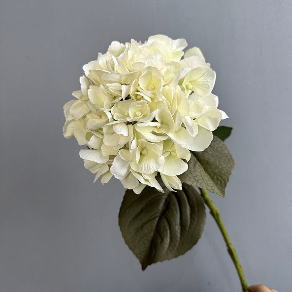 Artificial Hydrangea Floral Arrangement For Vase Filler, Farmhouse Greenery Foliage Branch Long Stem Floral Bulk Bouquet For Wedding Party Home Office Table Centerpiece Shelf Decorations