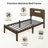 Gerrita Solid Bamboo and Metal Platform Bed with Integrated Headboard-670962503-651781918