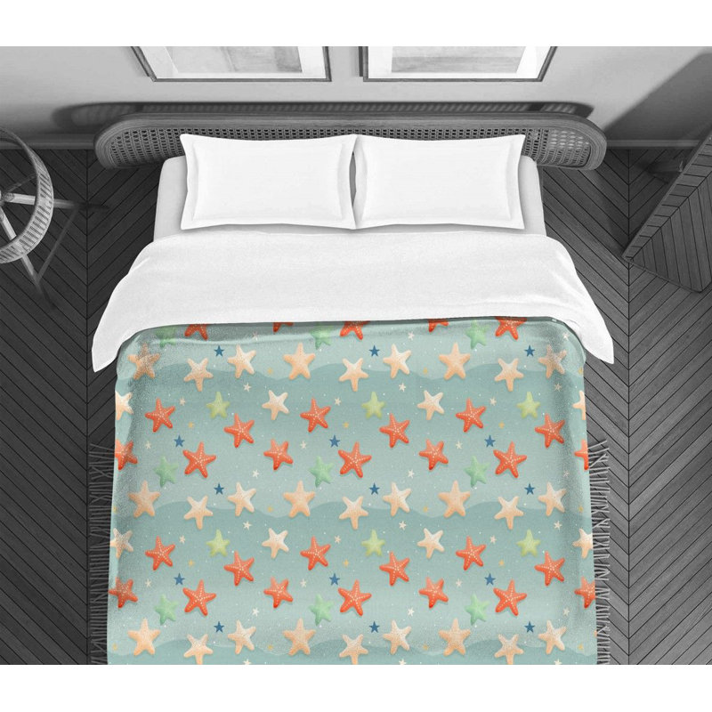 Beach Starfish Bedding, Twin Extra Long Comforter